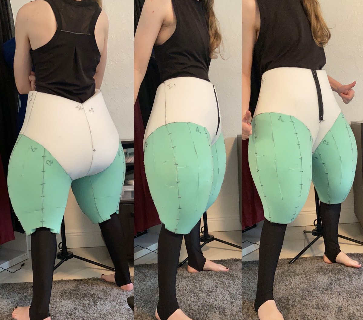 I added an optional torso to the bird leg pattern! It will be available late tonight or early tomorrow morning. This release will also feature a calf pattern for a complete bird look. 🦜