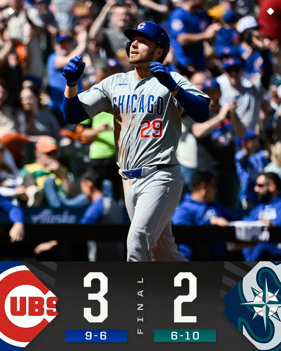 A series win in Seattle for the @Cubs!