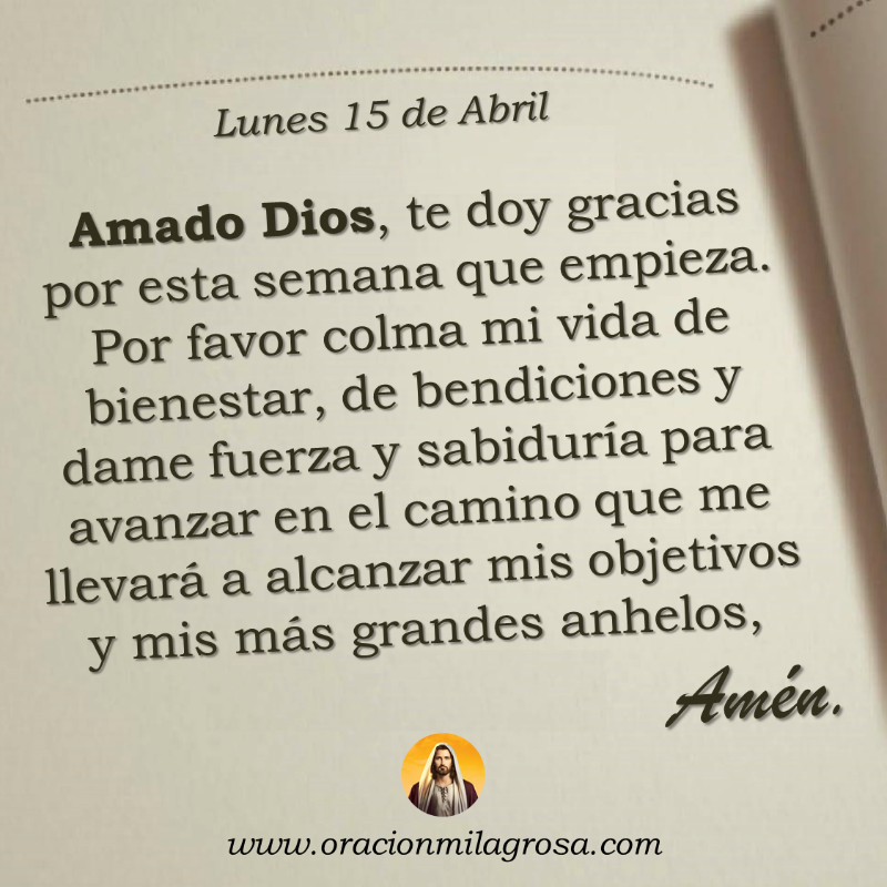 oracion_milagro's tweet photo. Oración para el lunes 15 de abril de 2024: https://t.co/rbrAklhyVq