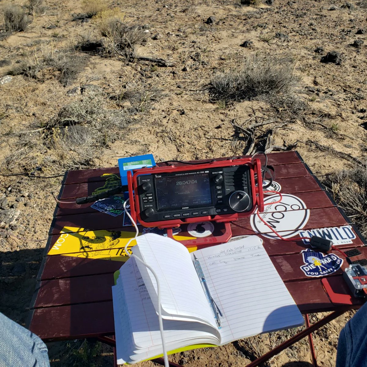 I'm always amazed at how far you can reach with a radio on 5 watts.
#parksontheair #hamradio #morsecode #CW #icomic705 #IC705 #Icom #PetroglyphsNationalMonument #NewMexico #NewMexicoTrue