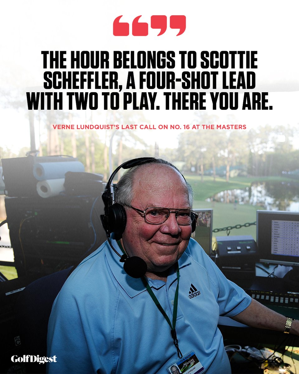 Thanks for the memories, Verne. #themasters