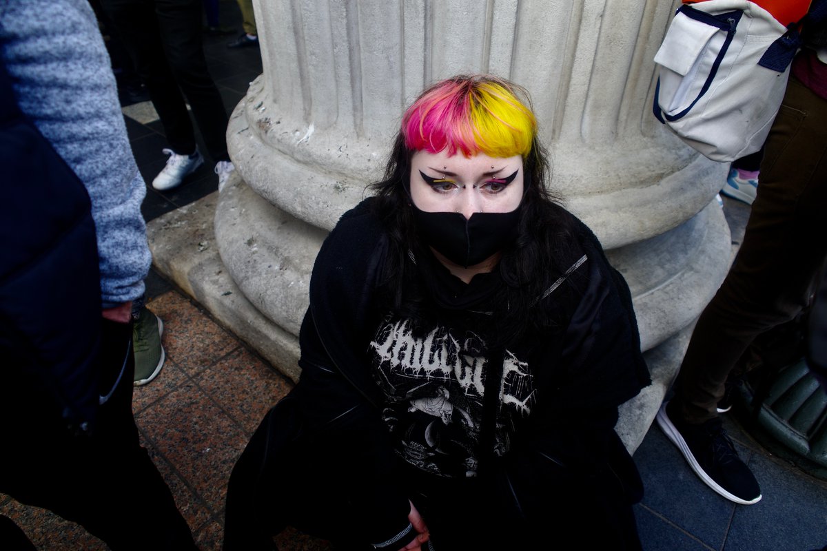 Protestor #dublin #ireland #streetphotography #candid #desbyne #ricoh @ricoheurope @RicohUK