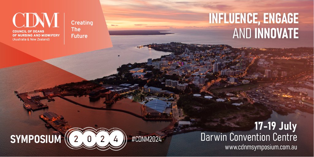 Register now for the @CDNMANZ 2024 Symposium “Influence, Engage and Innovate” Nursing and midwifery leaders, managers, clinicians, academics, researchers are all welcome to attend. 📅 17-19th July 2024 📍 Darwin Convention Centre cdnmsymposium.com.au/register/ @strictlykaren @debrathoms