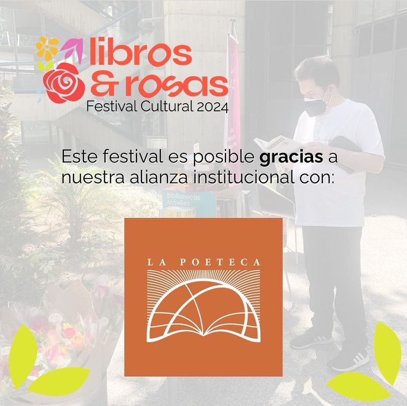 Cuando se organiza un evento, hay que aliarse con buena gente, eso hicimos en @librosrosasfest tener aliados institucionales como @Poeteca1 . Te esperamos el 27 de Abril a partir de las 11 am, el la plaza el mijao 🌳 Para celebrar con libros 📚 y rosas 🌹