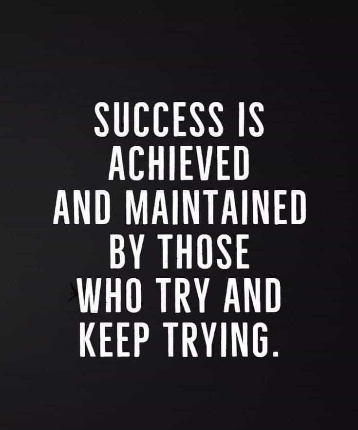 Success lasts much longer when it is earned.