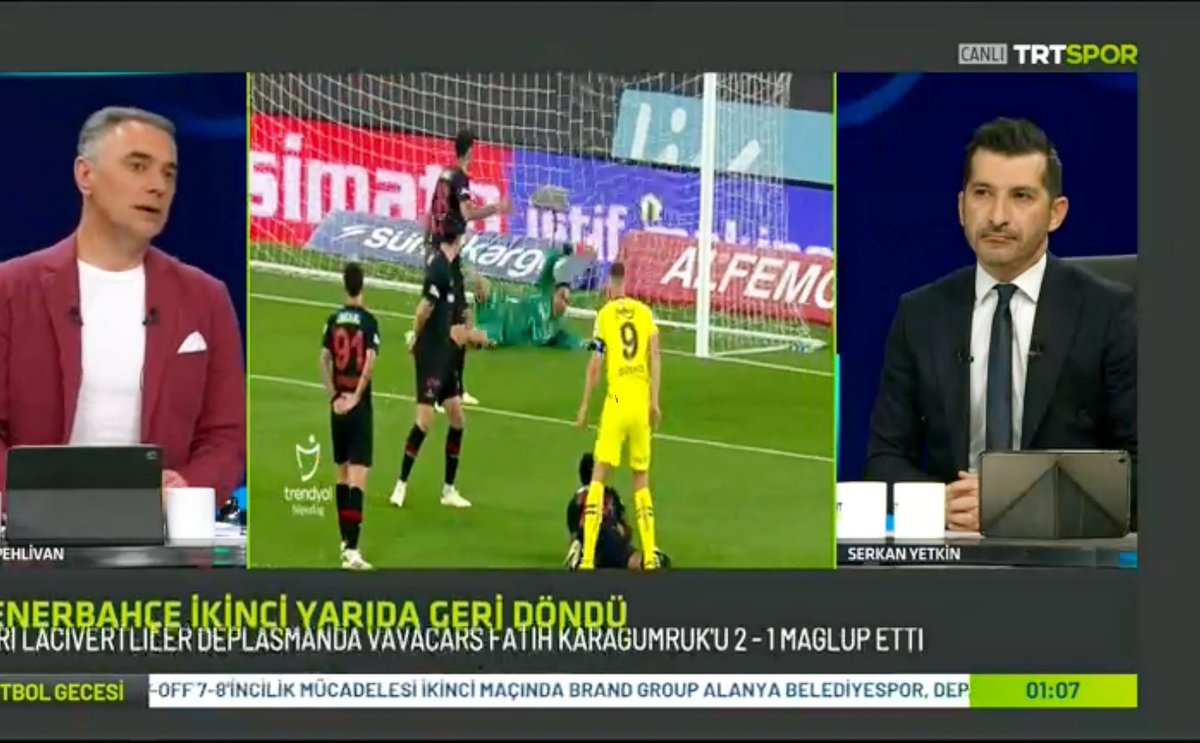 TRT SPOR Kanalı “FUTBOL GECESİ” programında @SerkanYetkin ile yayınımız başladı…