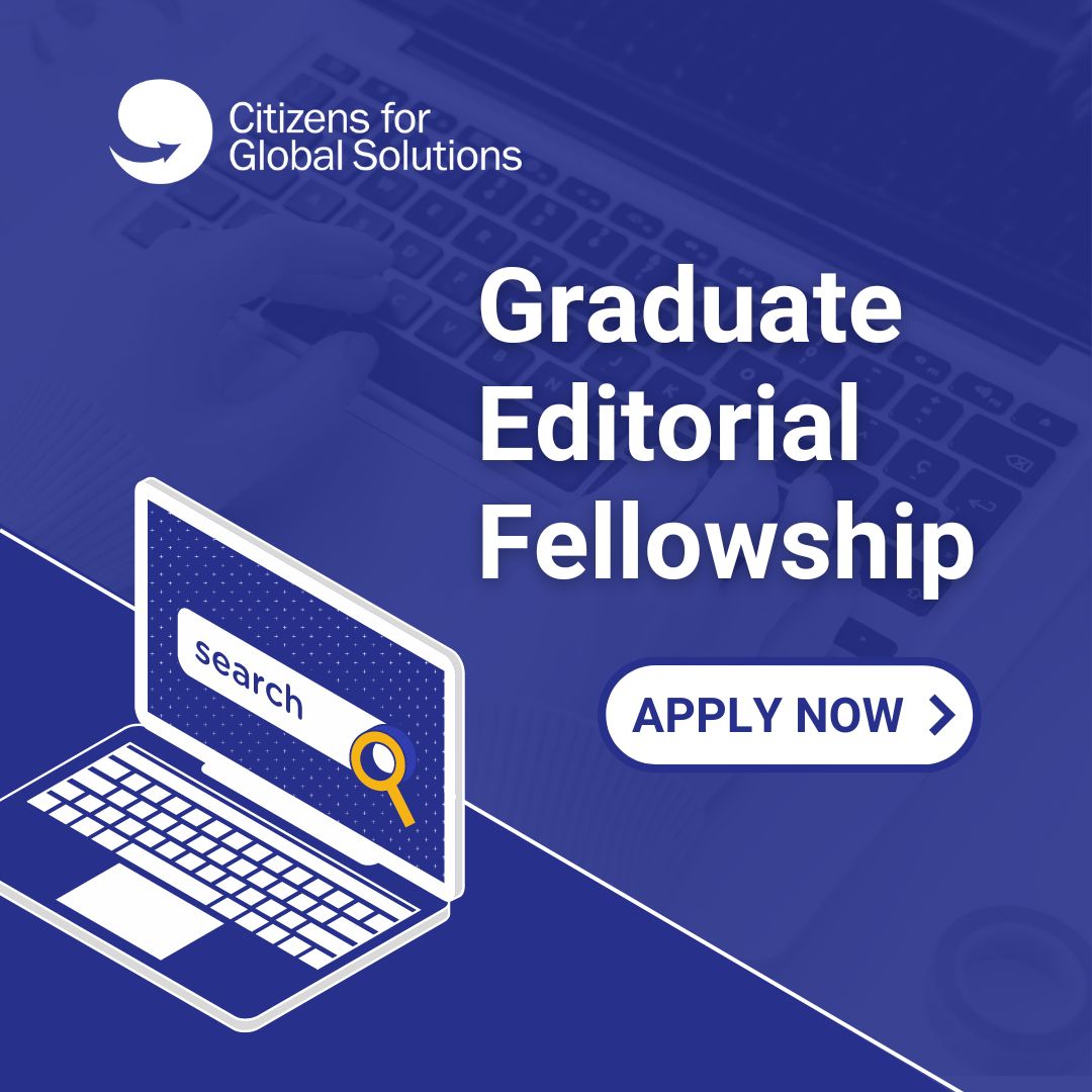 📣Calling all #changemakers and #internationallaw advocates! 📣

➡️We are seeking graduate #editorialfellows to assist our team by writing op-eds and providing editorial support to our Mondial Journal! 

❓Sound like your wheelhouse? Apply today: globalsolutions.org/join-us/work-w…

#peace