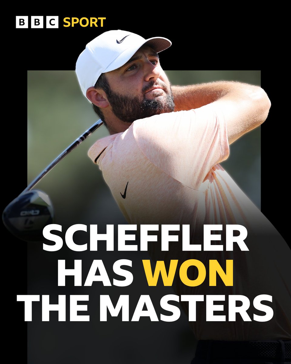 🎉 HE'S DONE IT! 🎉 Scottie Scheffler wins #TheMasters and his second Green Jacket! ⛳️ #BBCGolf