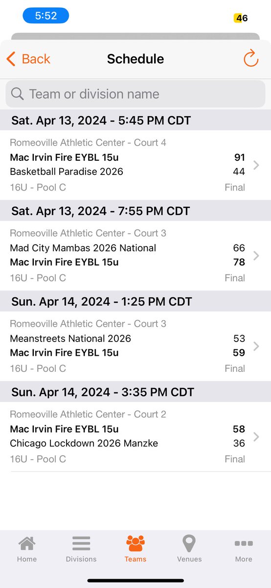 Coach G (@yoocoachg) on Twitter photo Another 4-0 weekend with <a href="/TheMacIrvinFire/">Mac Irvin Fire</a> 15U EYBL playing an age group up. Another 4-0 weekend with <a href="/TheMacIrvinFire/">Mac Irvin Fire</a> 15U EYBL playing an age group up.