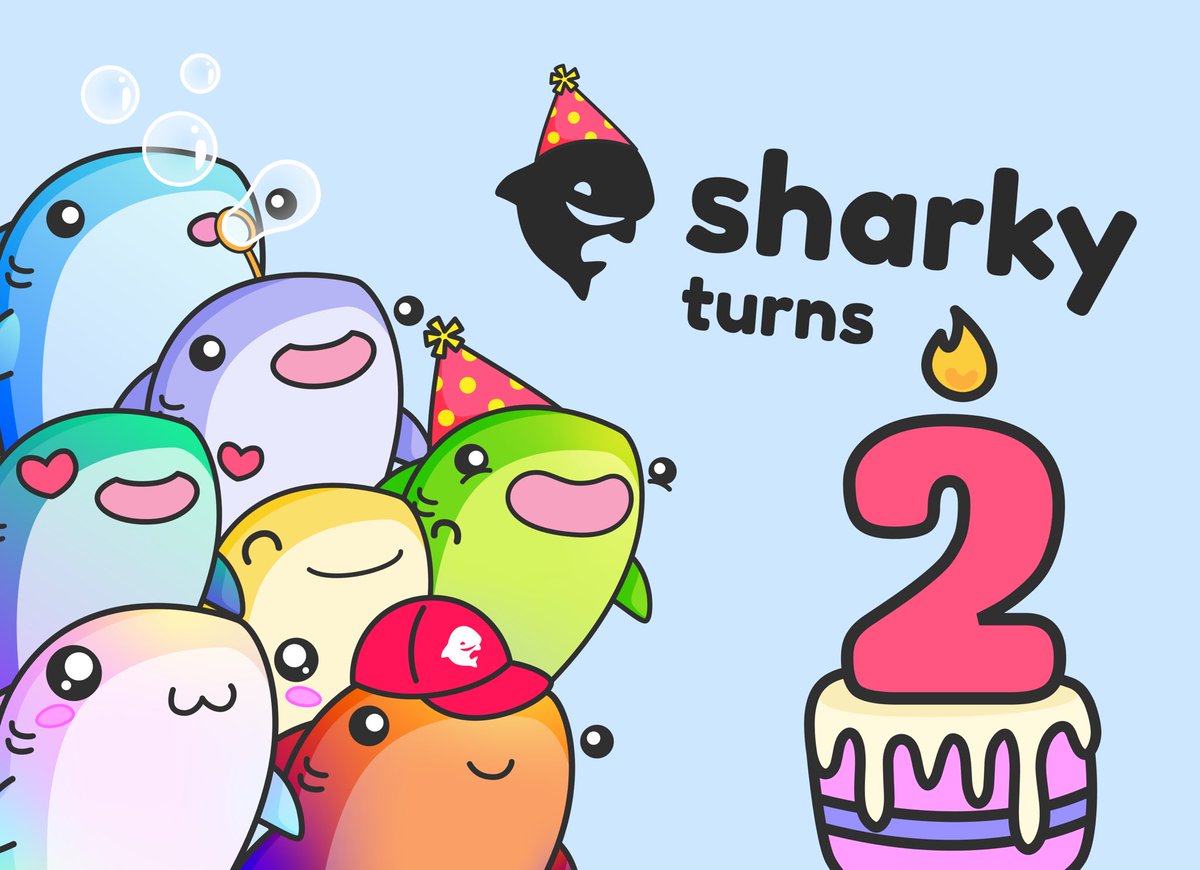 It’s our birthday 🥳🎉

Today is exactly 2 years since we deployed on mainnet! 

There would no <a href="/SharkyFi/">Sharky 🦈 NFT-backed loans</a> without you ❤️