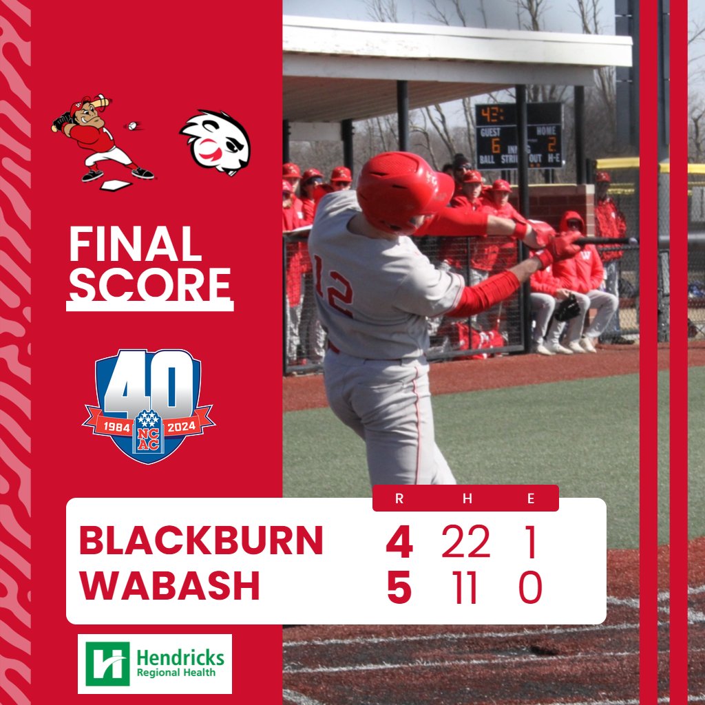 Will Phillips delivered a game-winning, bases loaded single in the bottom of the ninth inning for a walk-off 5-4 victory over Blackburn College Sunday afternoon at Goodrich Ballpark. #WAF