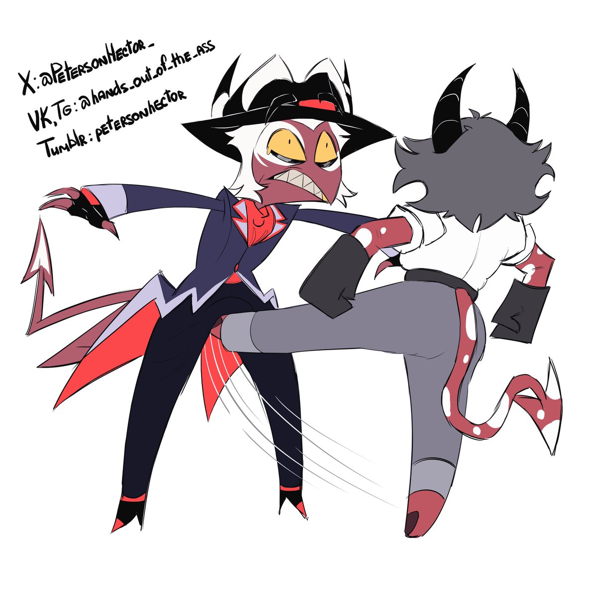 PetersonHector_'s tweet photo. 😇
#HelluvaBoss #HelluvaBossFanart #Helluvafanart #HelluvaBossCrimson #HelluvabossLin #HelluvabossStriker #HelluvabossJoe #Crimson #Lin #Joe #Striker https://t.co/pUZHDWt5rg