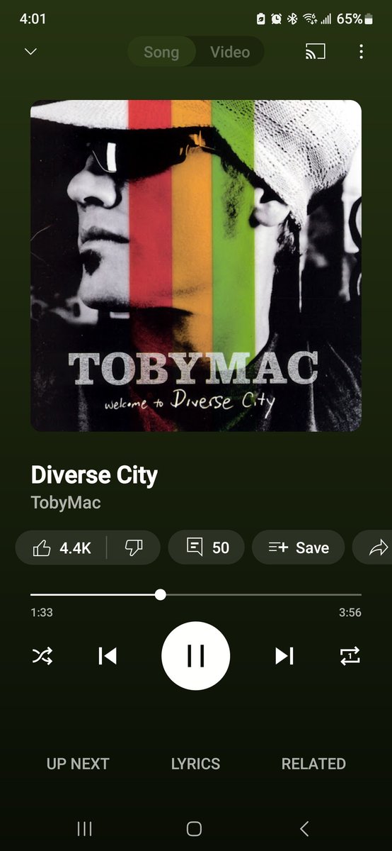 Now listening to @tobymac on level 10! 🔥