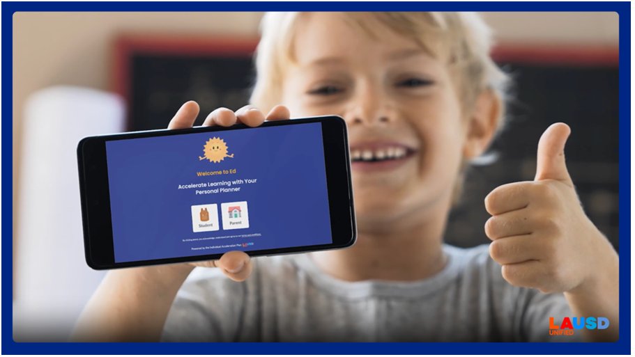 LAUSDSup's tweet photo. Ed provides information on grades and attendance, and develops action plans based on the student’s individual educational journey. #EdTalks #AIinEducation #AccelerateWithEd https://t.co/CwTgINRBzS