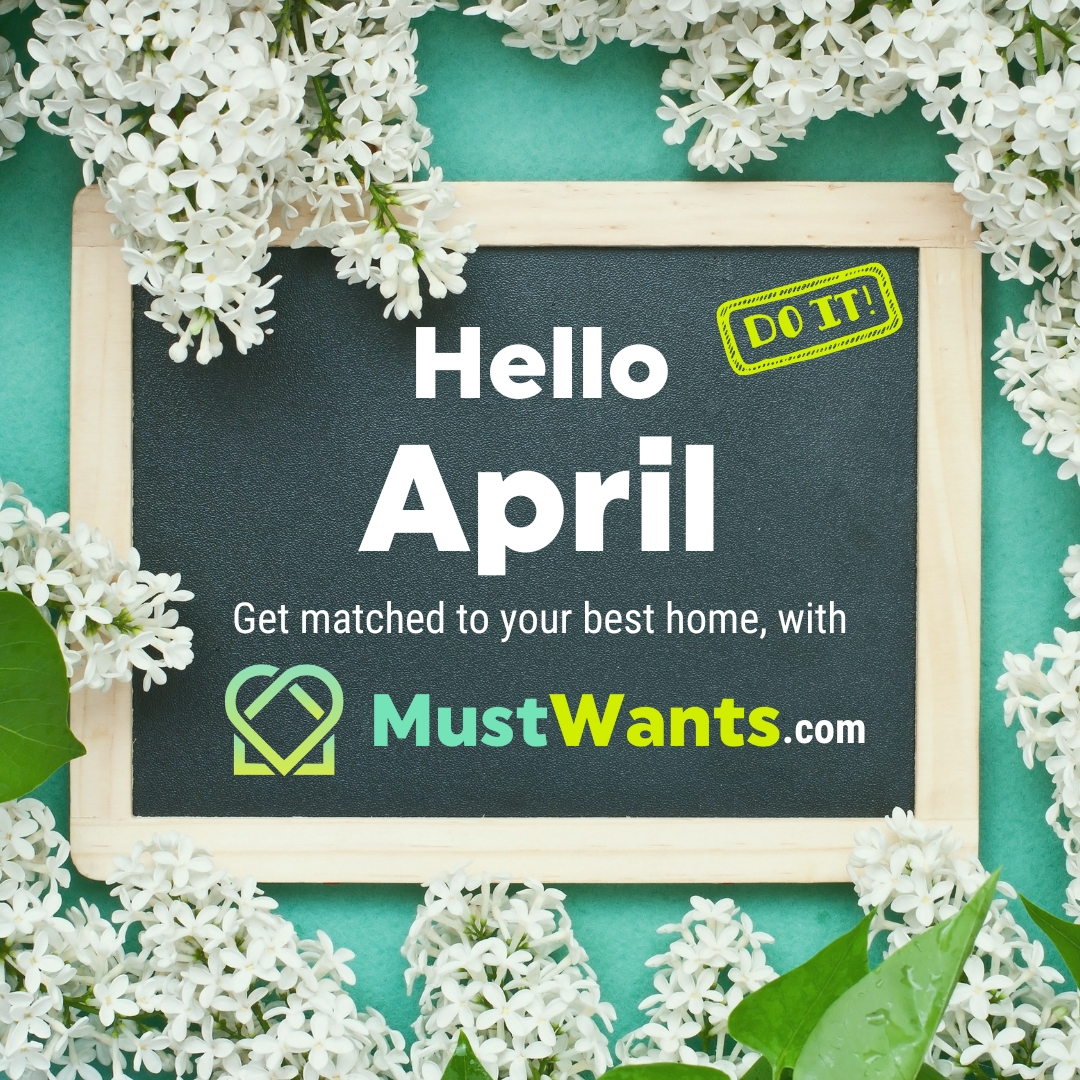MustWants's tweet image. Well, it's better late than never! Happy April, Happy Spring, and Happy Home Hunting from all of us at MustWants! 

#militaryspousesupport #PCSsupport #PCS #militaryfamily #milspouse #airforce #army #moving