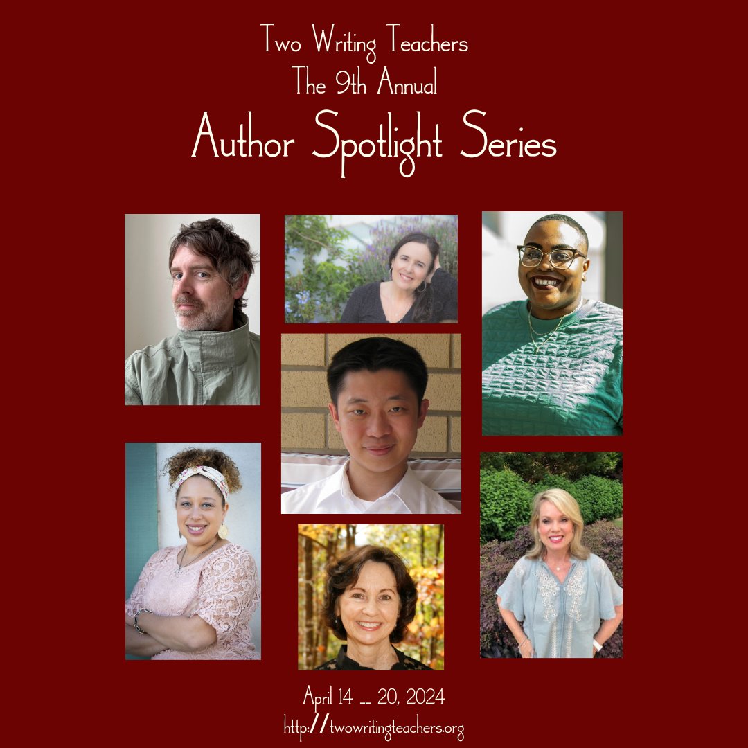 ✍️This week, seven authors will share their insights on writing, their processes, and the path to publishing in #TWTBlog's Author Spotlight Series. 📖There's a book giveaway for those who share comments on each author's post! ➡️Learn more: twowritingteachers.org/2024/04/14/9th….