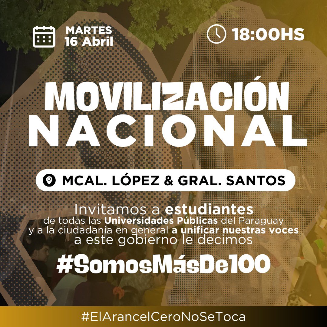 KattyaGonzalez9's tweet photo. Paraguay 🇵🇾 se moviliza! Apoyemos a los estudiantes 🙌🏻💪🏼 https://t.co/tW7OZxinnO