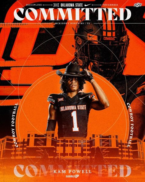 BOOM‼️ #OKState lands 3-star WR Kam Powell over Arizona State, Arkansas and others The 2025 class is starting to heat up 👀