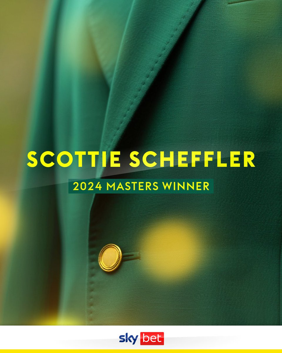 A second green jacket for Scottie Scheffler ⛳️👏 Round 1 - 66 Round 2 - 72 Round 3 - 71 Round 4 - 68 The World number 1 shows his supreme quality & consistency over four days to win #themasters
