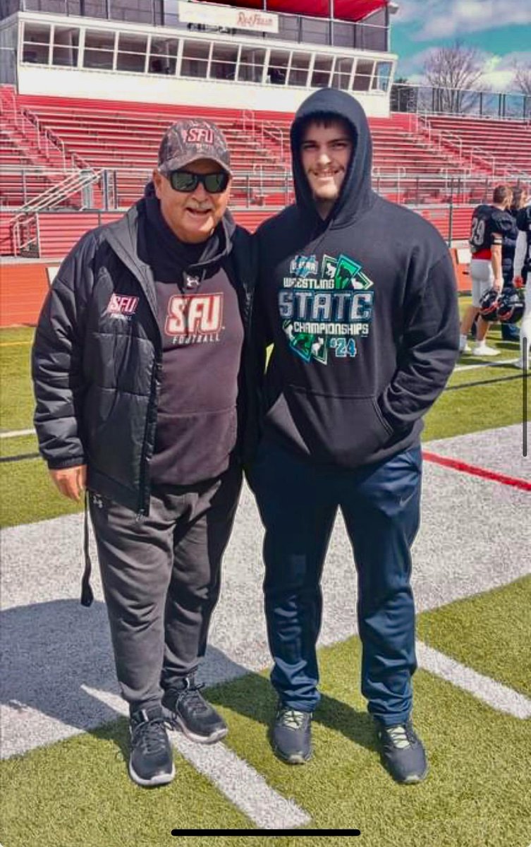 Thank you <a href="/RogishTom/">Tom Rogish</a> and <a href="/RedFlashFB/">Saint Francis Football</a> for the Junior day invite