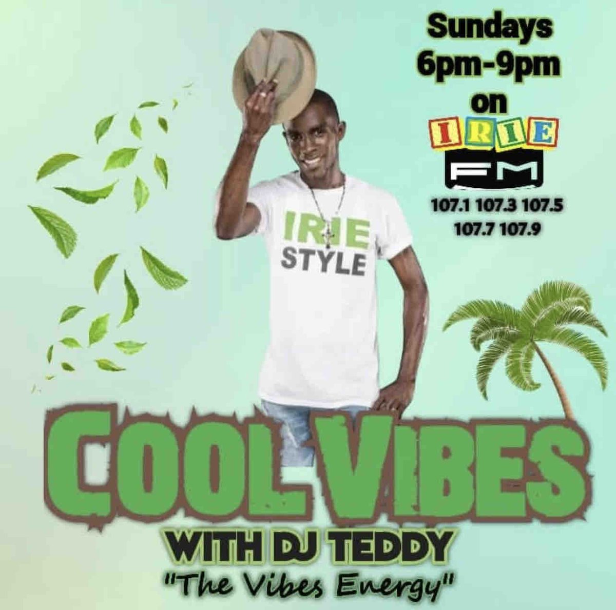 Right now on the 107s #DJTeddy is taking over the #IRIEFM airwaves with #CoolVibes 🎶📻🔊 @djteddy876