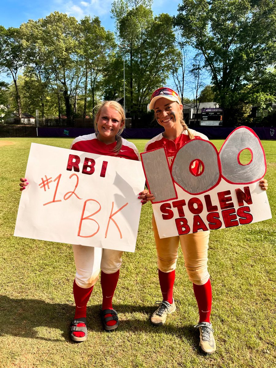 Congratulations to Brooke Stefankiewicz for reaching 100 stolen bases and Bailey Murphy for earning 100 RBI’s in their careers!! #hawkem