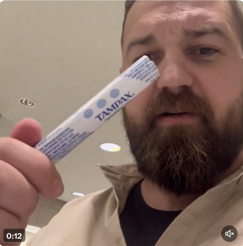 This dude made a video complaining about tampons being available in a men's room and even the tampon machine is creeped out by him