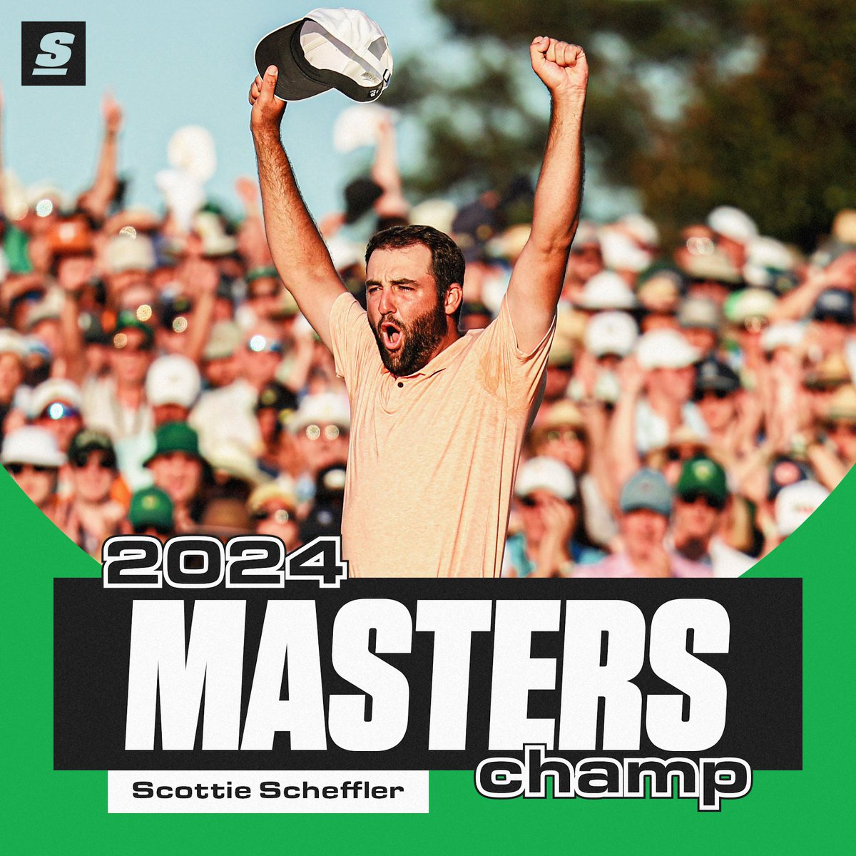 SCOTTIE SCHEFFLER : 2024 MASTERS CHAMPION 👏 He gets his second Masters victory. 🏆🏆