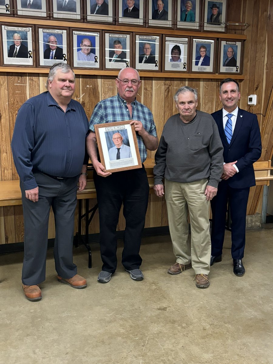 Honoured to celebrate the legacy of excellence at the Essex County Ag Hall of Fame Induction Ceremony. Congratulations to Morley Ray McLean for his remarkable contributions to our agricultural community!👨🏼‍🌾🌾🚜