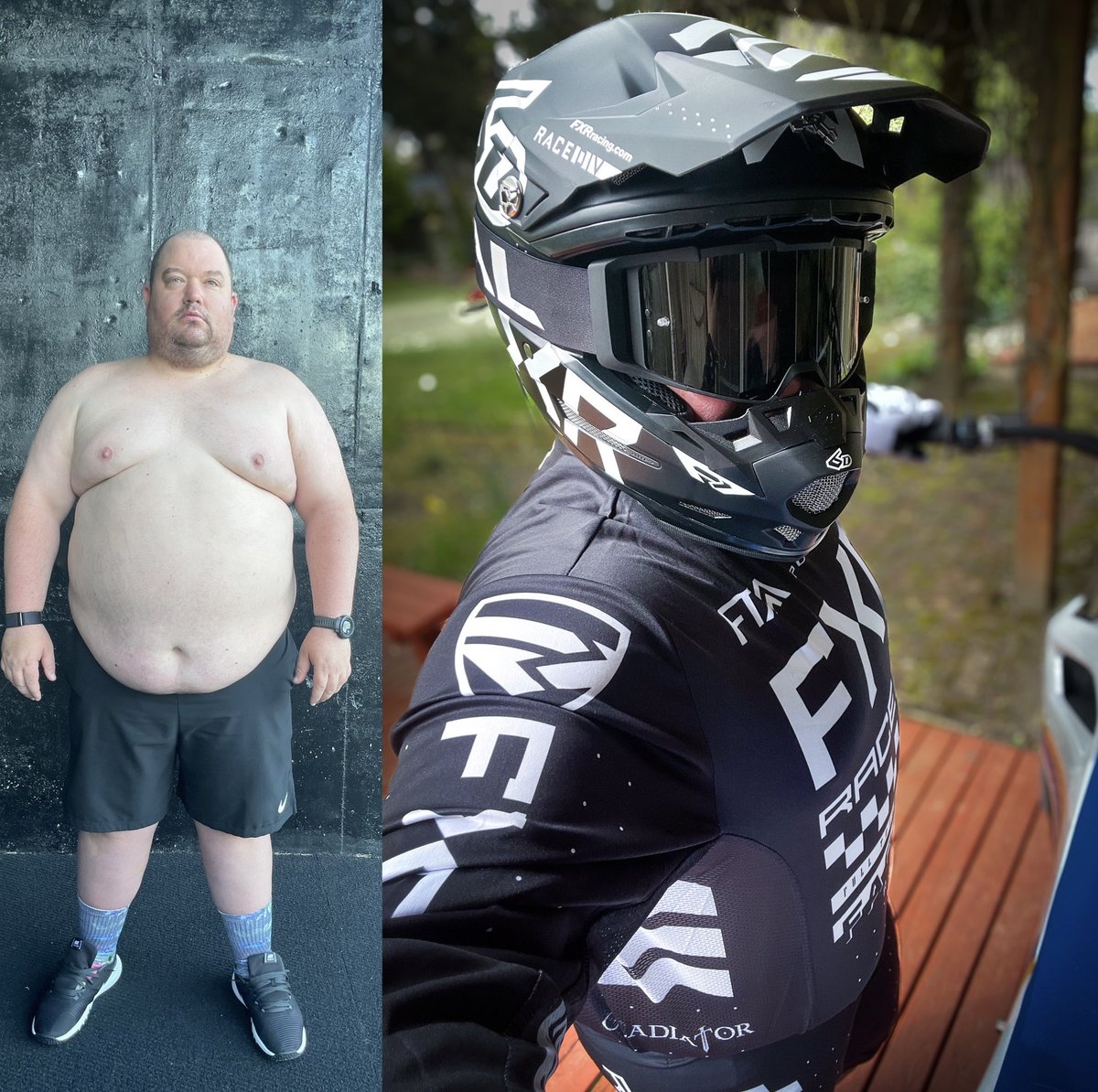 clarke__brandon's tweet photo. @pulpmx credit for changing @Darksidemx3 life. Here is another feather in your cap. Your show led me to  @rotoxmoto who randomly made me one of those vlogging idiots. &amp; @Jason66Thomas w/ his cooler inspired me to get in shape. 110lbs down chasing life. #PulpNation Let's go! 👊🏼 https://t.co/jDCMgxwi7g