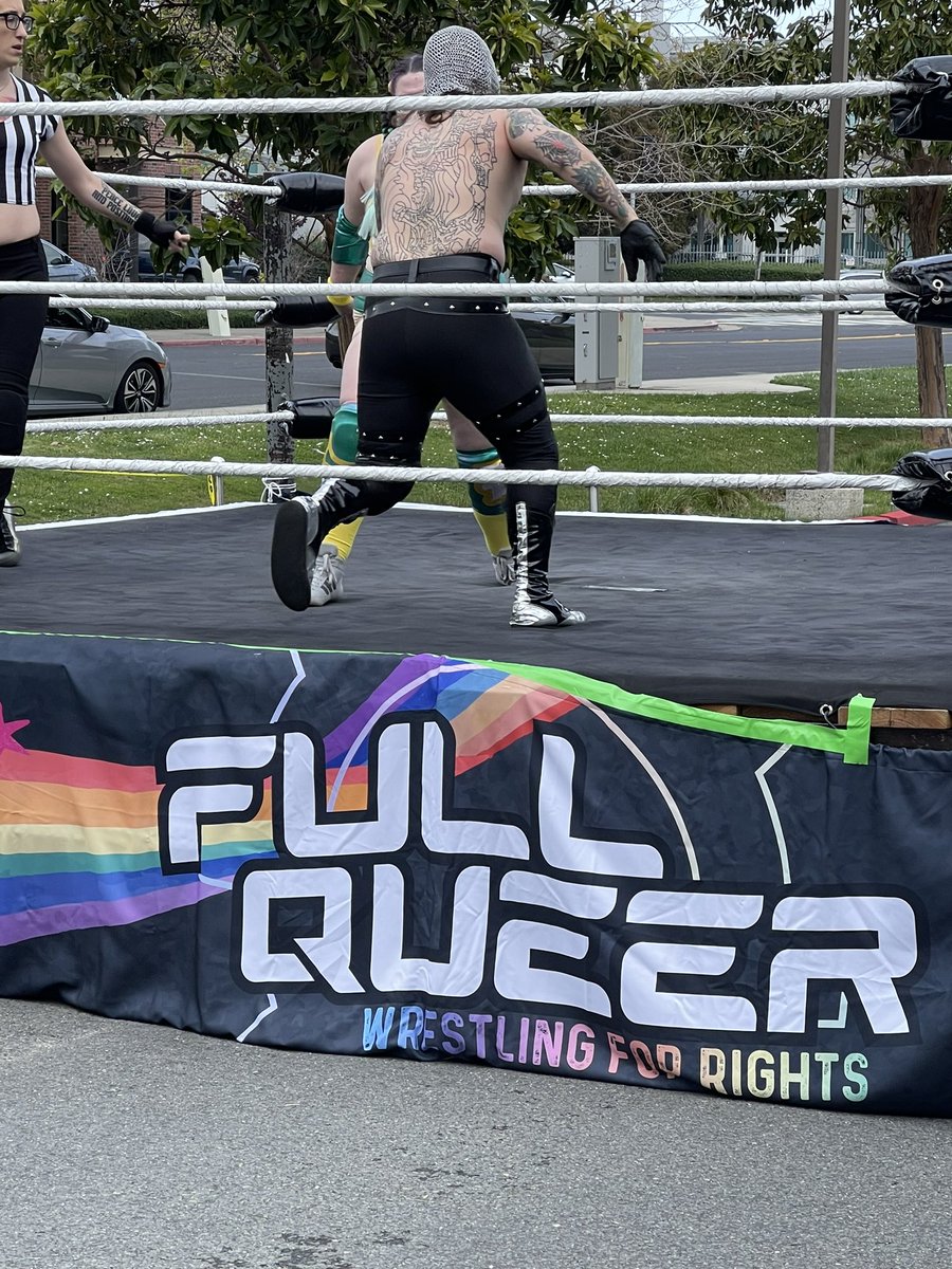 Place to be today. <a href="/FullQueer/">Full Queer Wrestling</a>
