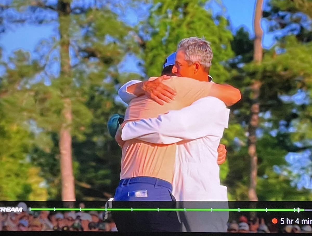 Wanna know why this guy in the white jumpsuit is so happy?
That’s golfer Scottie Scheffler’s Caddy and Scotty Scheffler just won the Masters, which pays 3.6 million $ , the winning Caddy gets 10% of that.
Think they have anything like this in Iran?
Isn’t America great!
