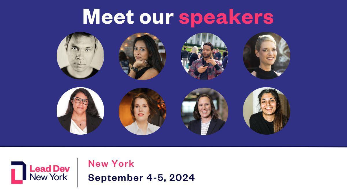 Thrilled to unveil the lineup for #LeadDevNewYork! From inspiring keynotes to hands-on sessions, our agenda is designed to equip you with the tools and insights you need to lead in tech. Explore the agenda now: bit.ly/3UeuK2O