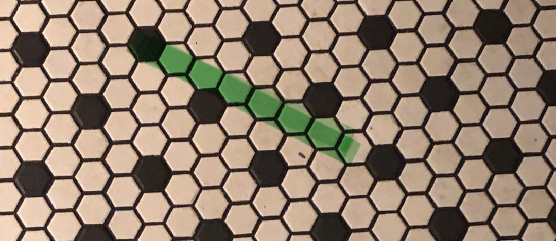 jrperry's tweet photo. @JimPropp For every 7 white tiles, there is 1 black. So 1/8th of them are black, or 12.5%. https://t.co/6KE1RzaC7P