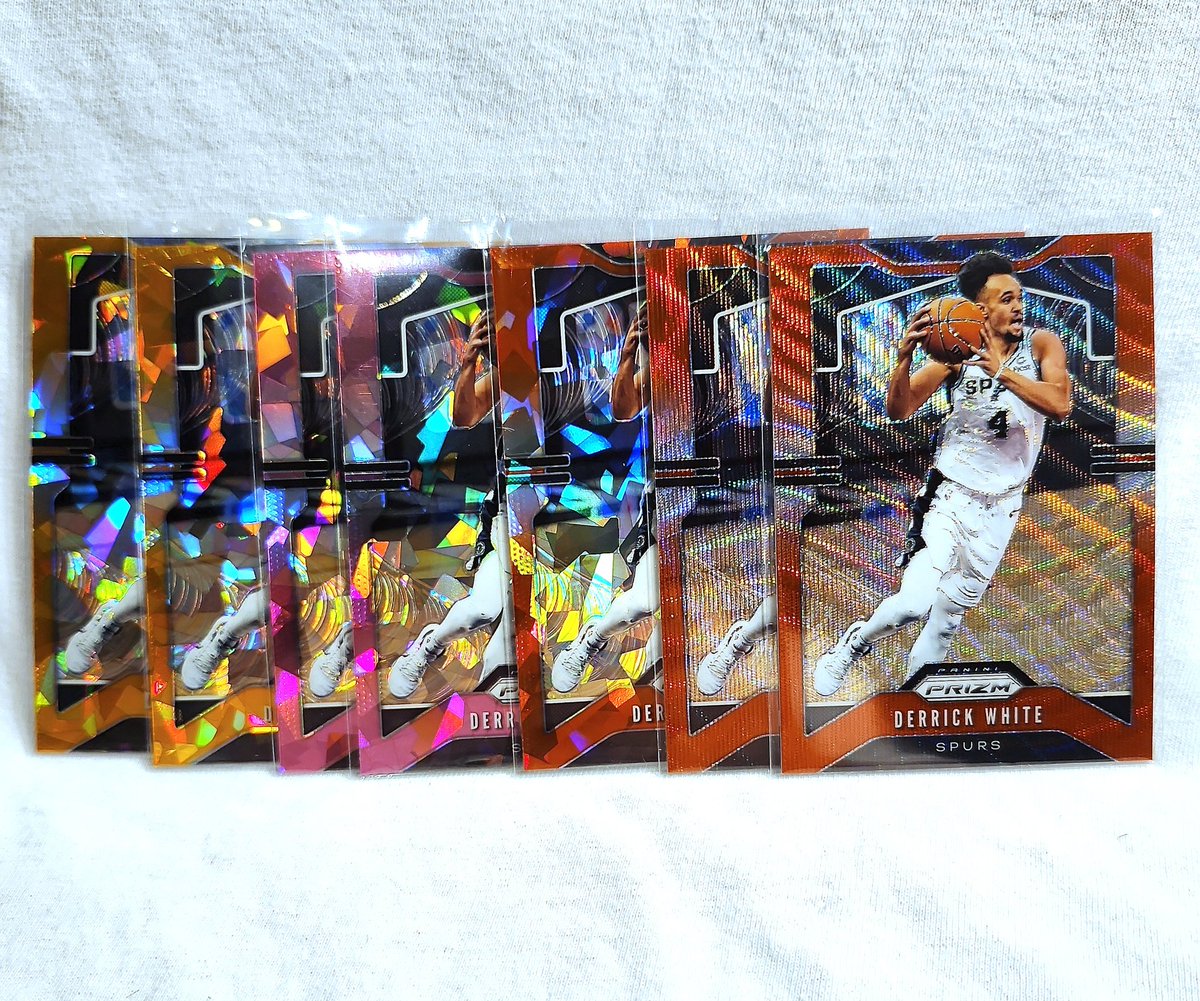 Check out (7) 2019-20 Panini Prism #141 Derrick White Lot Crack Ice And Red Ruby Wave ebay.com/itm/1863931785…