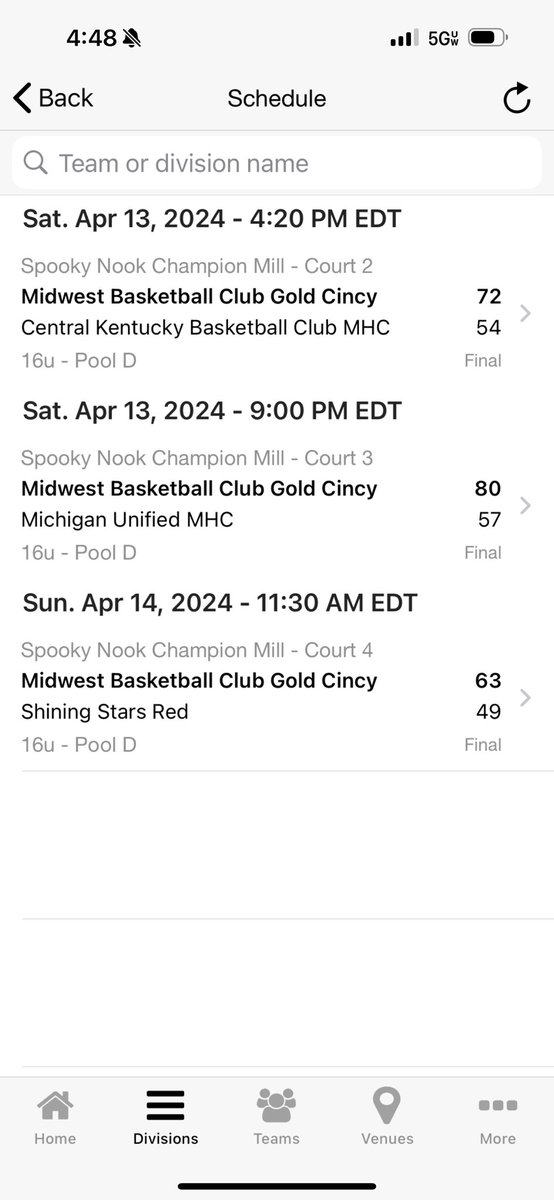 MiddieDK's tweet photo. Midwest Basketball Club Cincy Adidas Gold team is a top 2 or 3 team in the state if not the best. They have been winning for the past 2 years and have never lost by double digits and they have played and beat multiple EYBL, Adidas 3SSb and UA teams along the way since start of last season. 3-0 at Made Hoops Midwest Mania. 
@PrepHoopsOH @NEO_Spotlight @madehoops @HGSL_HoopGroup @3StripesGOLD