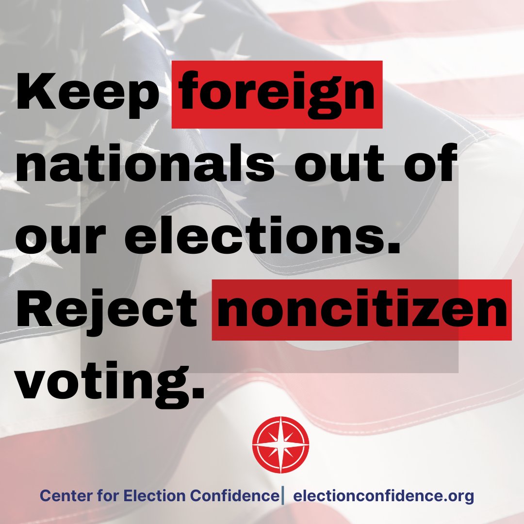 voterconfidence's tweet photo. Allowing noncitizens to vote in state and local elections undermines the public’s confidence in election outcomes. @SpeakerJohnson @RepBryanSteil @HouseAdmin https://t.co/8k5ickWHjK