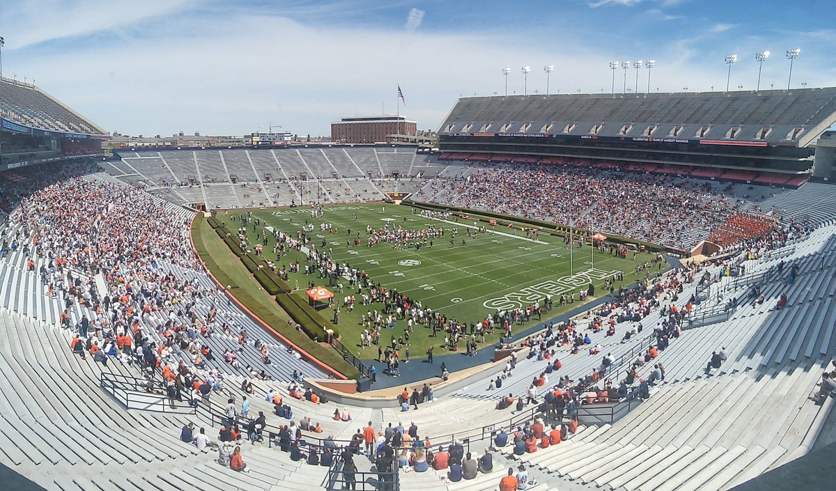 Alabama vs. Auburn spring game attendance We all know football is not very important on the plains, but this program continues to underperform even those expectations. Credit: Alabama Athletics and @__whatley__ Mathew Whatley