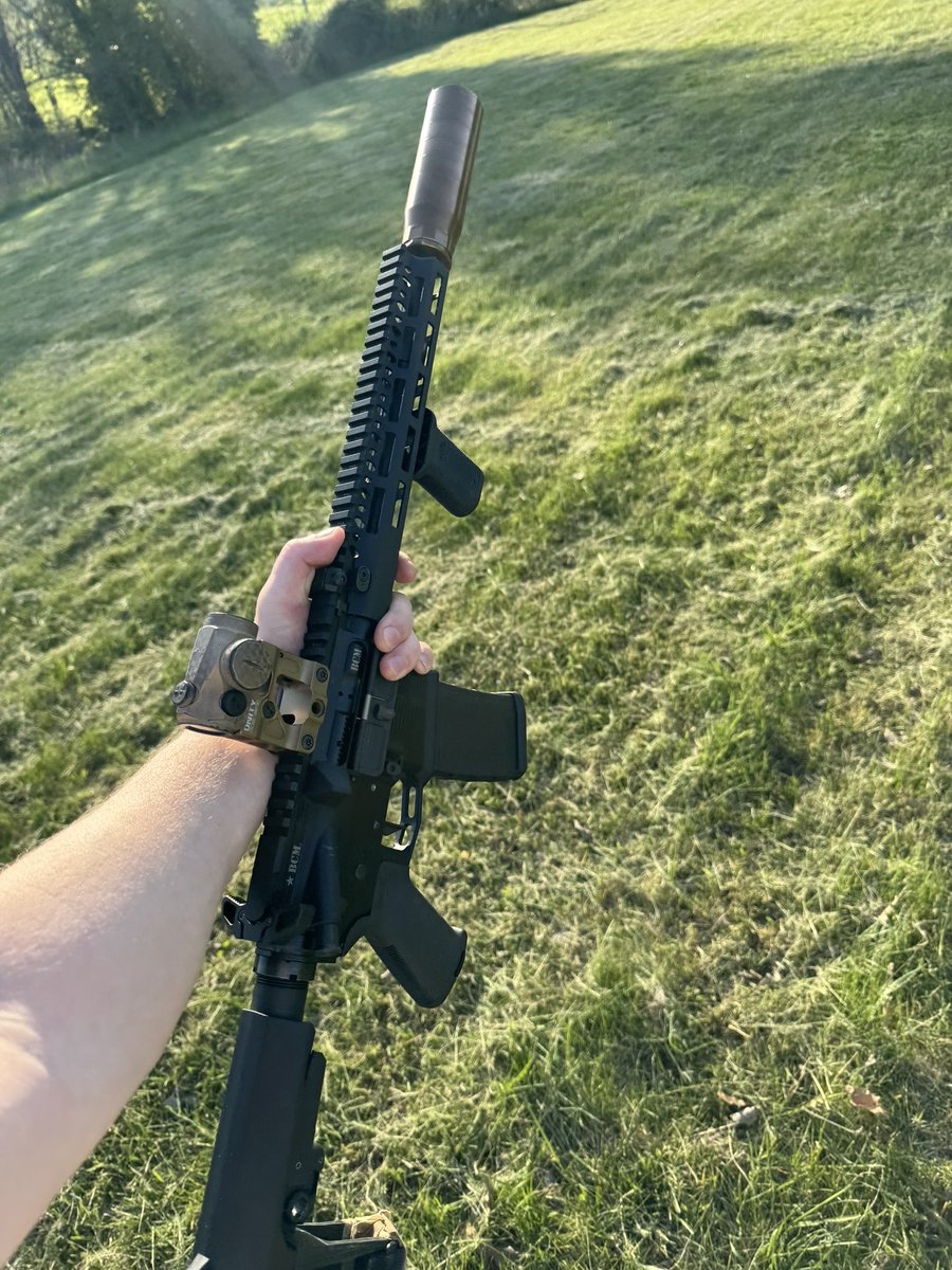 Stripped off my light and DBAL to get it cerakoted this week but needed to go test my new can.