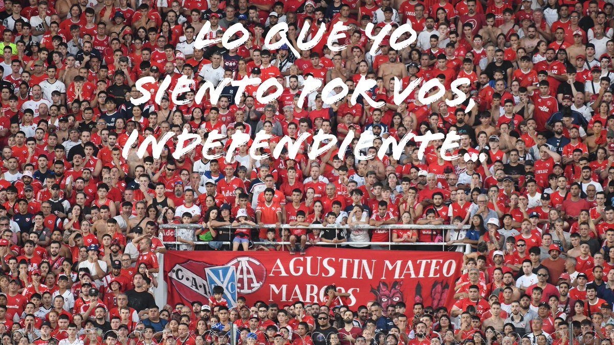 🎶 'Lo que yo siento por vos #Independiente...' ¿Cómo sigue? youtu.be/_RxbqUS-kDA?si…