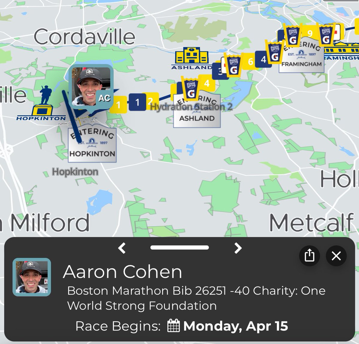 I would love to have your support alongside my 26.2 mile journey!!! 
The Boston Marathon starts for me tomorrow morning at 11:15am, you can follow along with bib number 26251 on the B.A.A. racing app or on the website!
I AM SO READY TO GO!!!