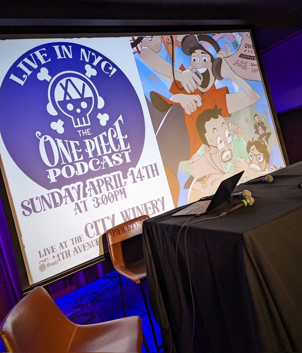 Thank you to everyone that came to the @OnePiecePodcast live show....I apologize I had half a bottle of wine 🍷