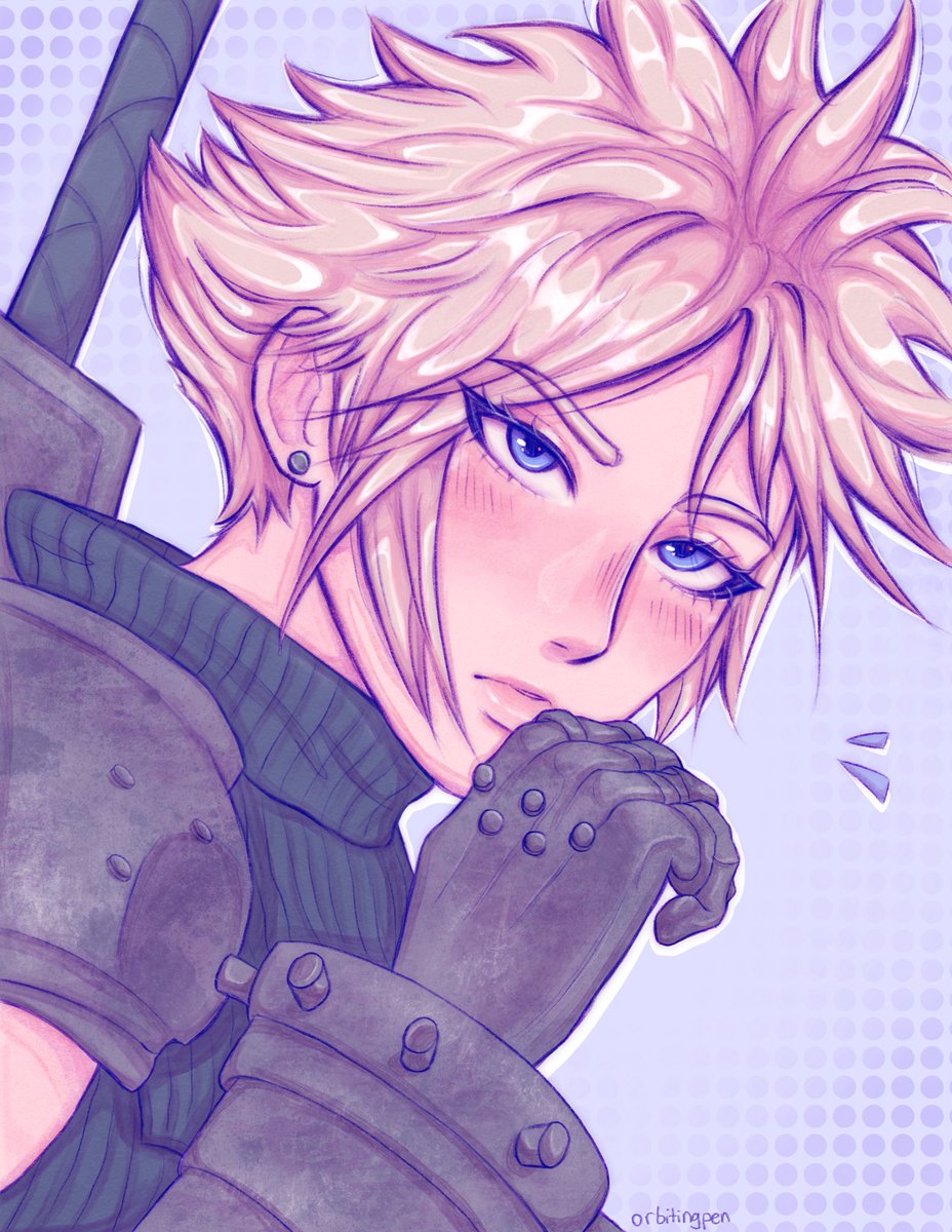 orbitingpen's tweet photo. Makeup artists use his eyeliner as the blueprint 🌝

#ff7 #CloudStrife #FinalFantasy #ff7fanart #ArtCommission https://t.co/x1JAa6Uvim