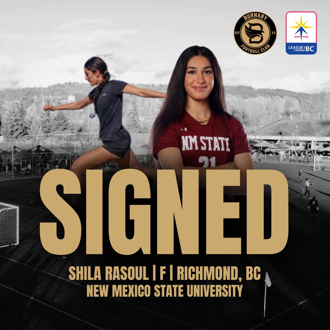 SIGNING ALERT 🚨🦅
Burnaby FC is excited to announce the signing of Forward Shila Rasoul from Richmond, BC. 

Welcome, Shila!