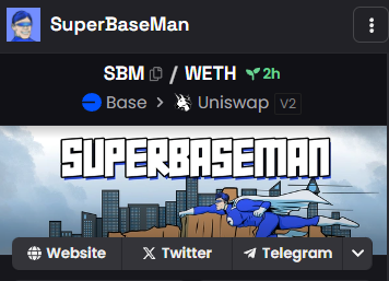 SuperBaseManX's tweet photo. DEXSCREENER IS UPDATED! 

$SBM https://t.co/NAsADQAu9h