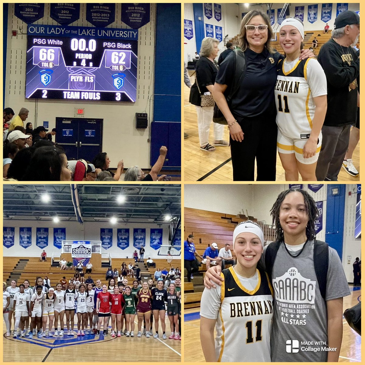 Team Contreras with the WIN in the 2024 SAAABC All-Star game today!!!! Super proud of our Coach, this team and especially @TyraSotelo_ and @TaytayR33 for representing Brennan High School and women’s basketball. This game did not disappoint, blessings to all with their future…