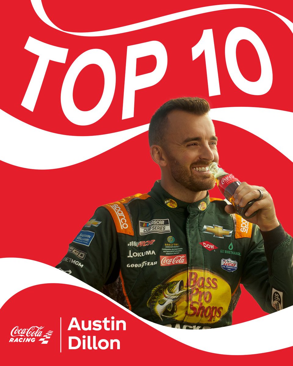 CocaColaRacing's tweet image. Cheers to @austindillon3’s P7 finish at @TXMotorSpeedway ! 🥤🥤