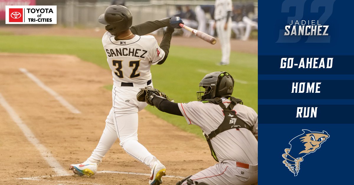 Tonight's #KeyMomentoftheGame presented by Toyota of Tri-Cities goes to Jadiel Sanchez! Sanchez hit the go-ahead home run in the bottom of the seventh and the Dust Devils never looked back. The Dust Devils would go on to win 4-2 over Spokane! #tcdustdevils #ToyotaKeyMoment