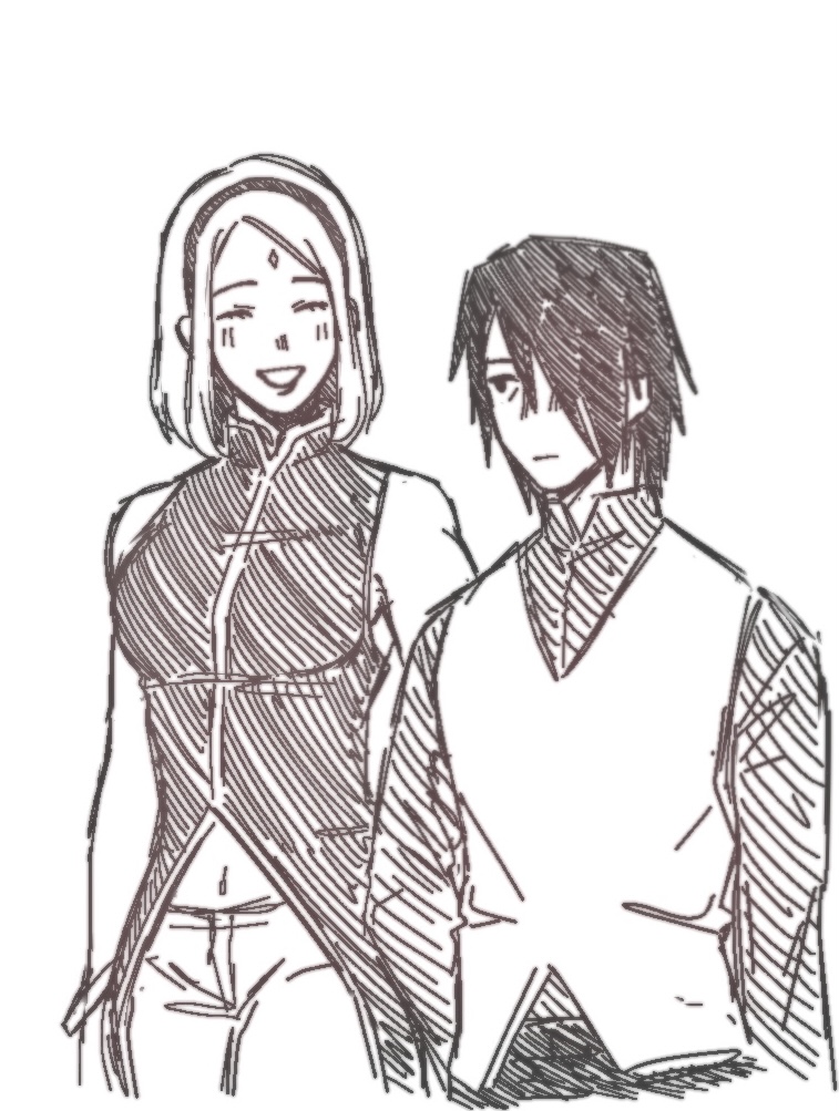 shortsuke and his tall wife #sasusaku