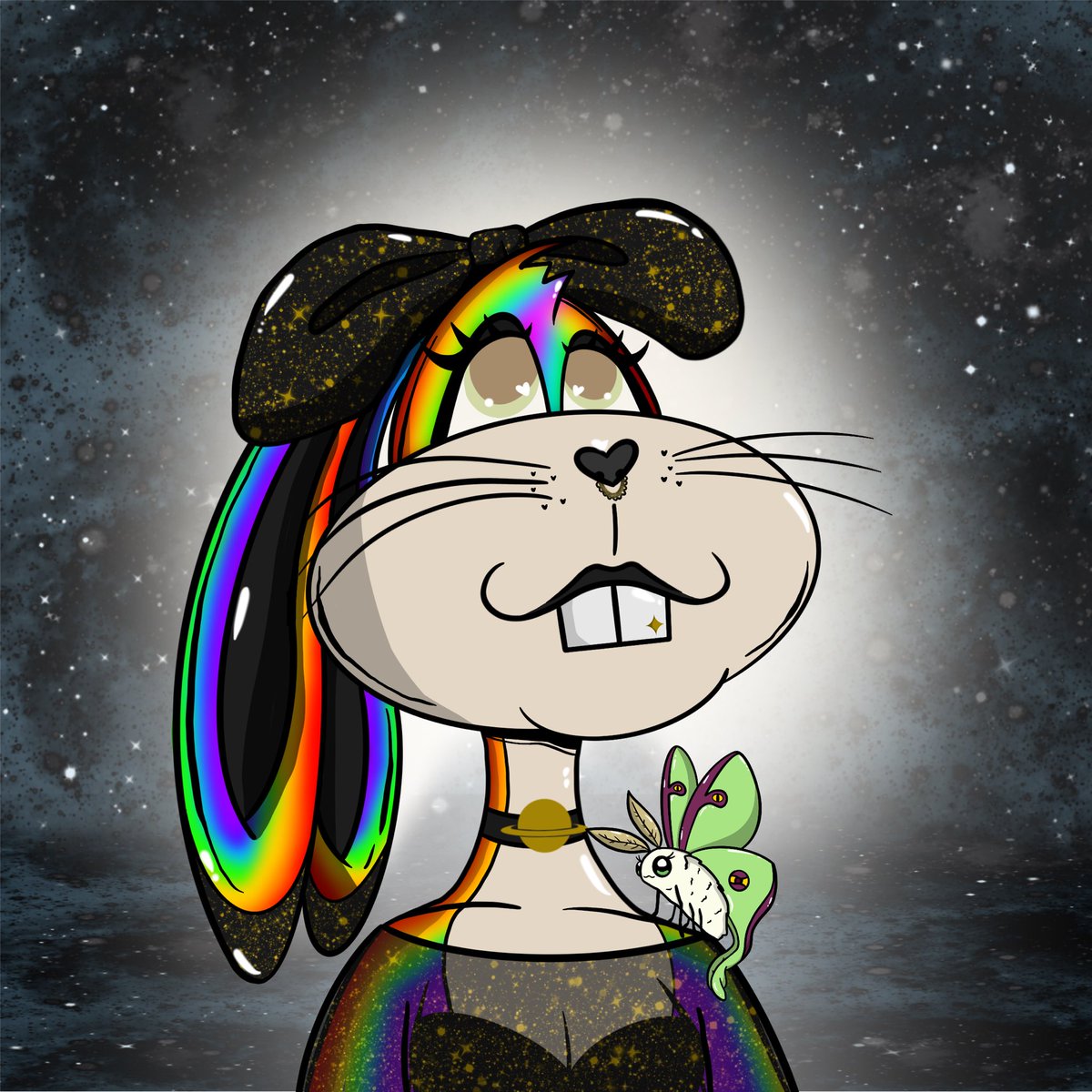 AlyssaDarlingCN's tweet photo. My entry for @MadHareSociety anniversary contest 🥰🌈
@ElRealGenius @Ugonzo_art @mckendree74 @PsychoKittiesOG @PsychoMolliesOG 
#MadCreate https://t.co/3VkF7ipTyM